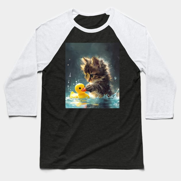 Cat Paws Prints Baseball T-Shirt by TheStockWarehouse